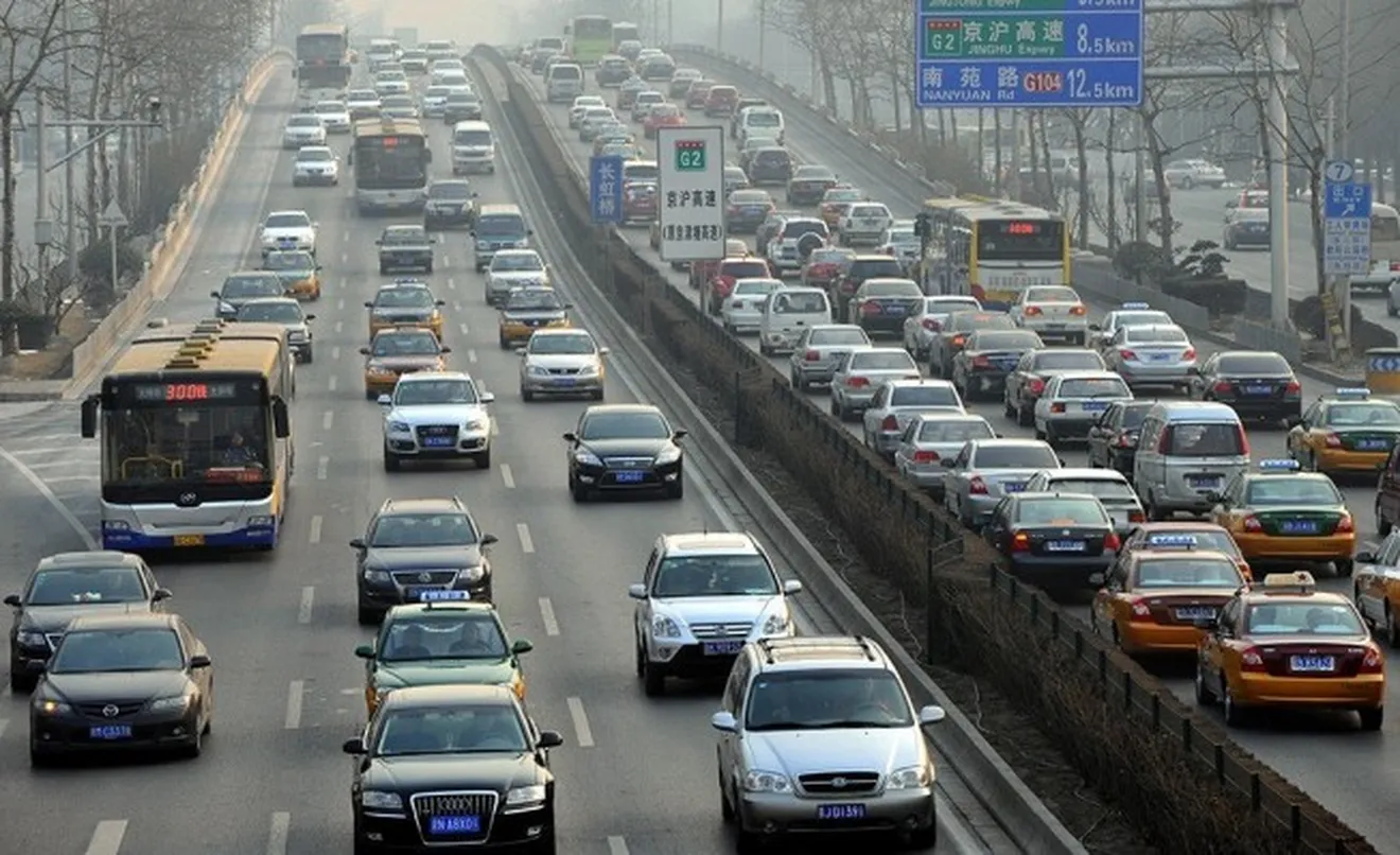 Tráfico en la ciudad de Pekín