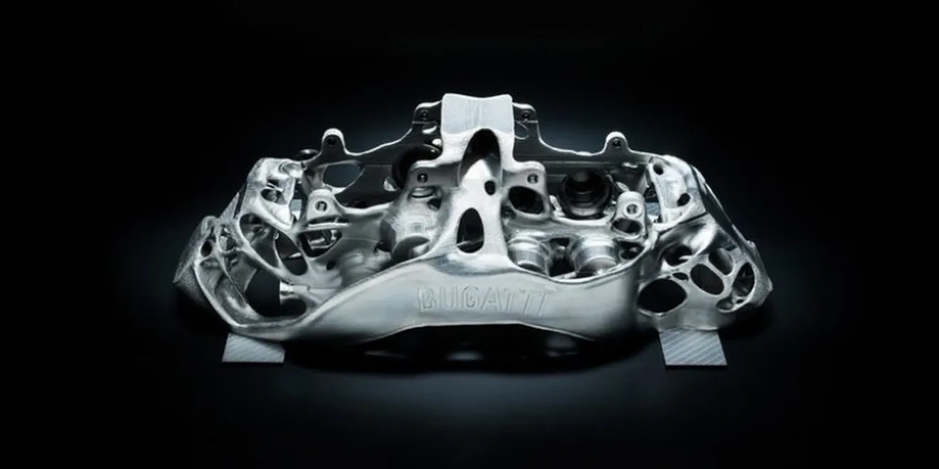 Bugatti fabrica la primera pinza de freno del mundo con titanio y en impresión 3D