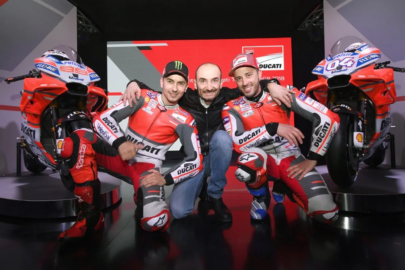 Lorenzo y Dovizioso presentan la nueva Ducati GP18