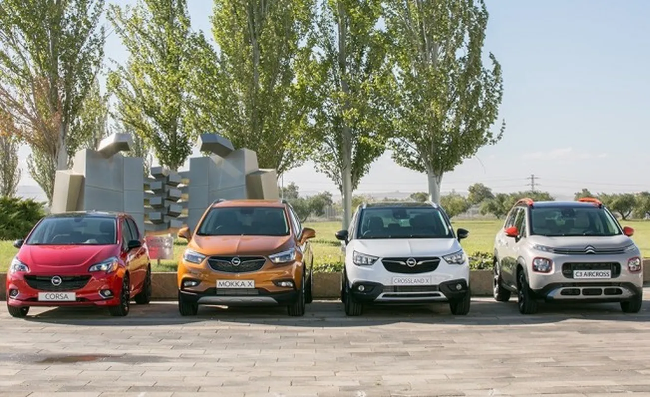 Los cuatro modelos fabricados por Opel en Zaragoza