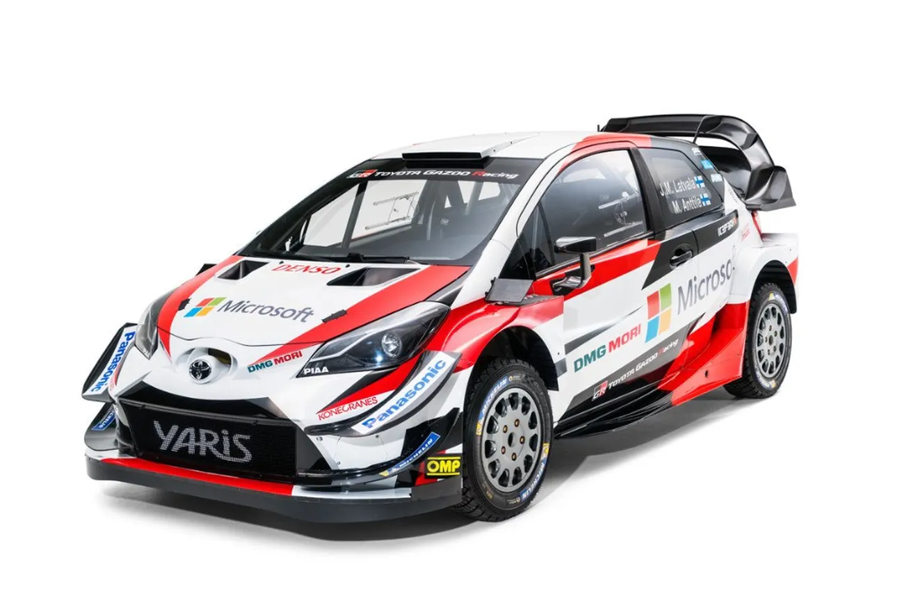 Cambios en la aerodinámica del Toyota Yaris WRC 2018