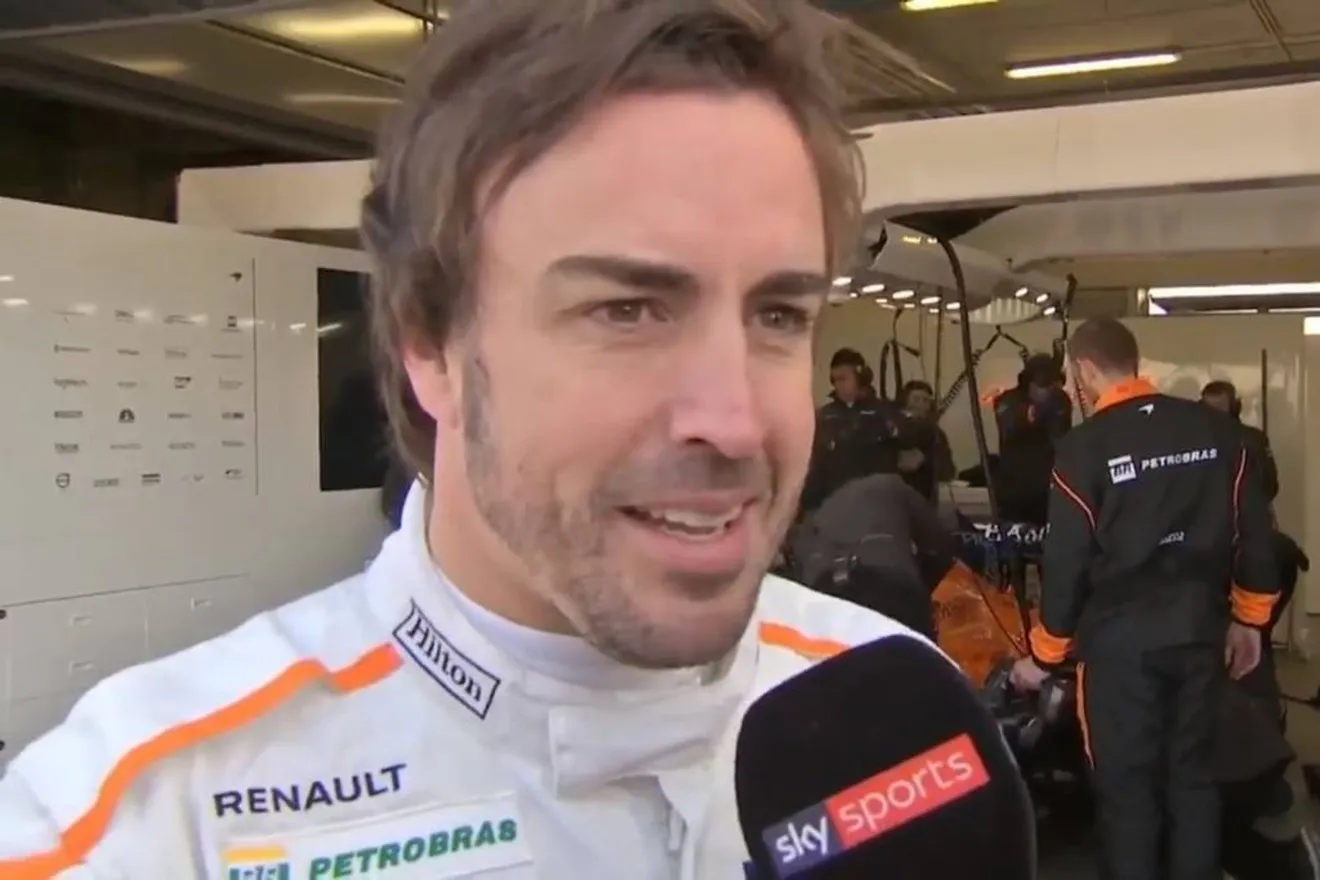 Alonso, tras bajarse del nuevo McLaren: "Vienen buenos tiempos"