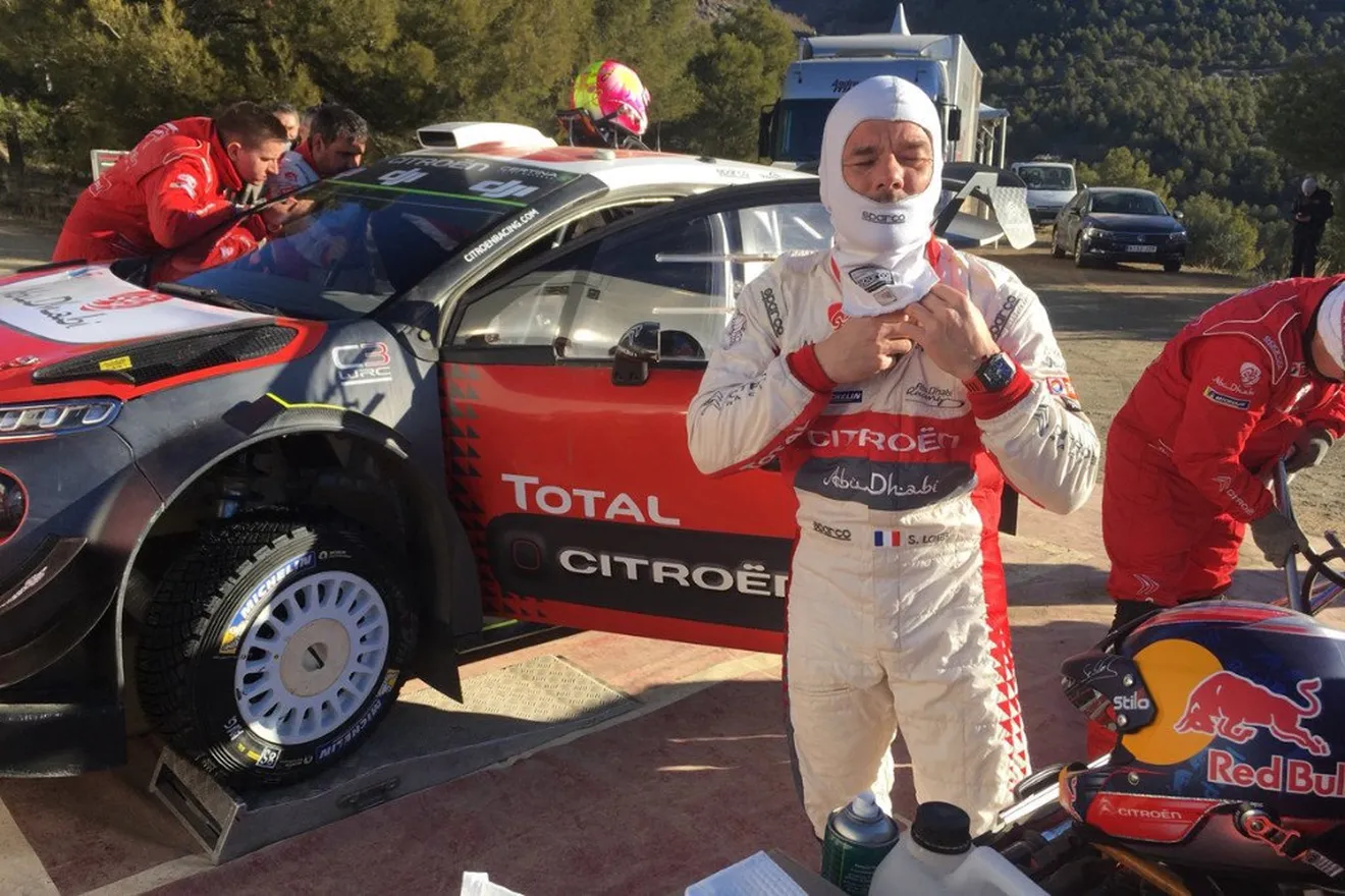 Sébastien Loeb se sube al Citroën C3 WRC en Almería