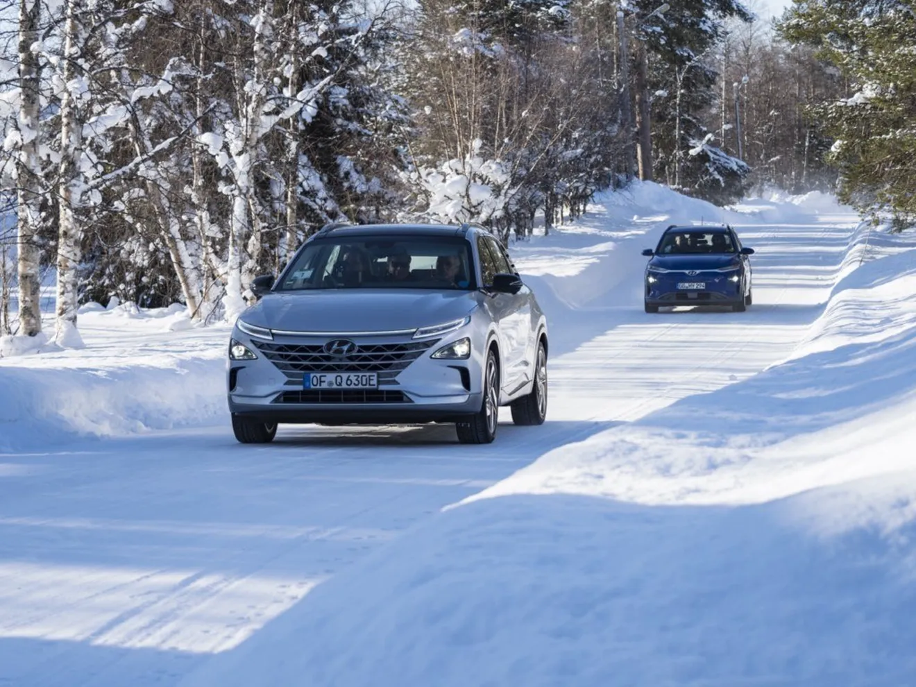 Hyundai explica las pruebas de invierno de los nuevos NEXO y Kona Eléctrico en Laponia
