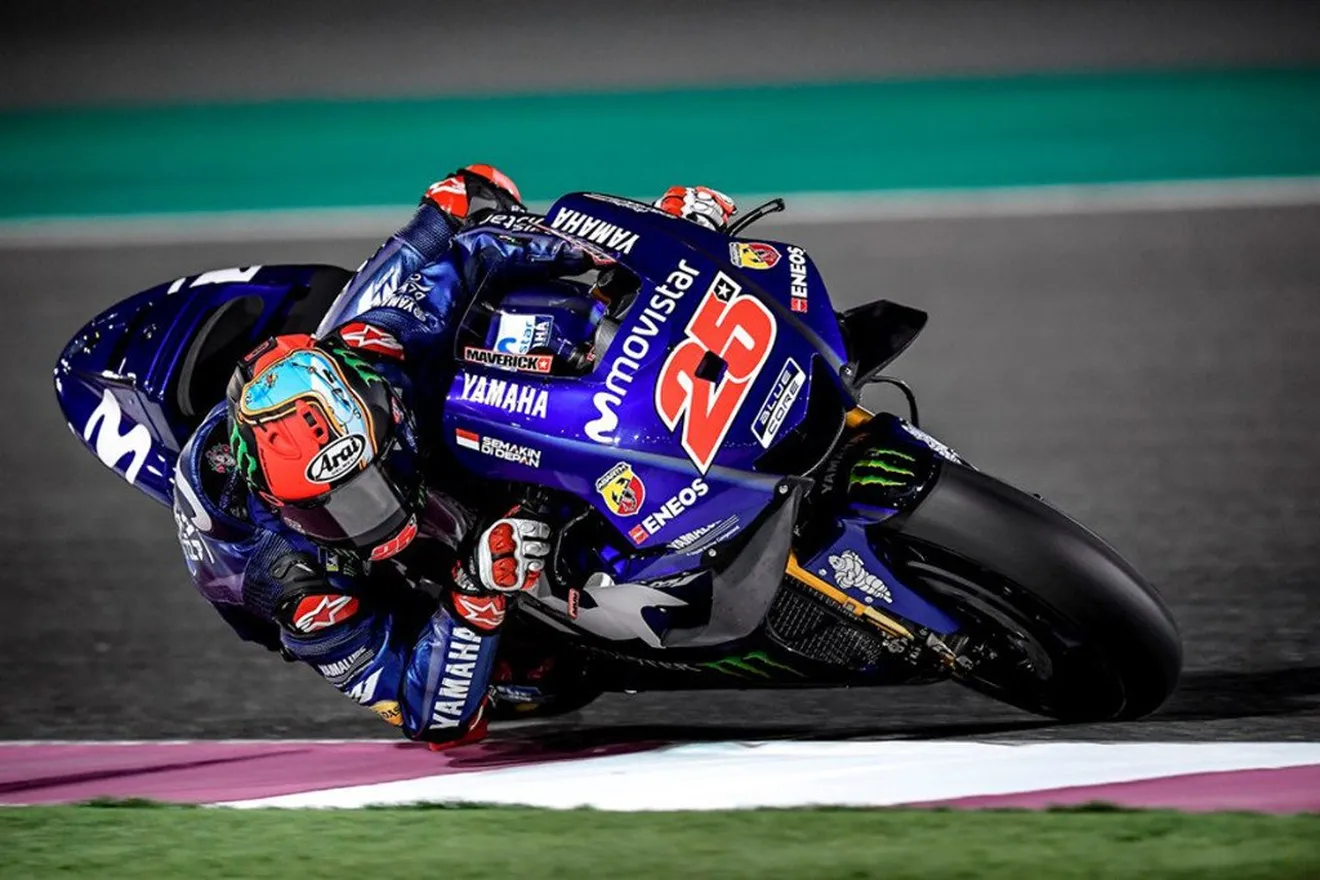 Maverick Viñales abre el test MotoGP de Qatar al mando