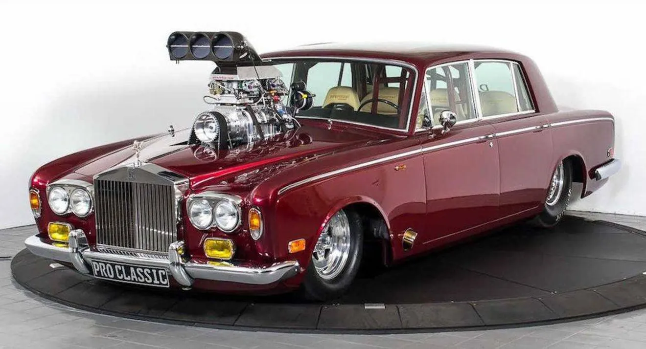Abominación extrema: Rolls-Royce Silver Shadow V8 Drag Car