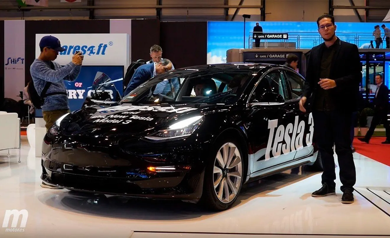 El nuevo Tesla Model 3 en vídeo, desde el Salón de Ginebra 2018