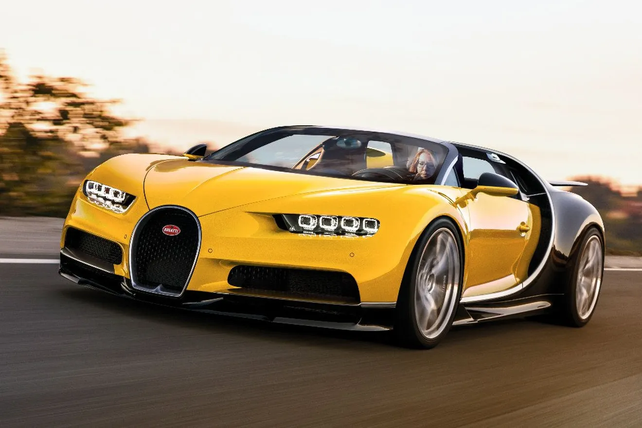 Bugatti Chiron Grand Sport: así se vería la versión abierta del Chiron
