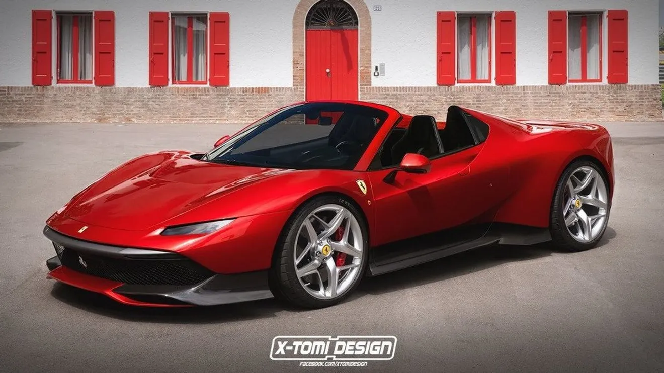 El Ferrari SP38 también luce bien con carrocería spyder