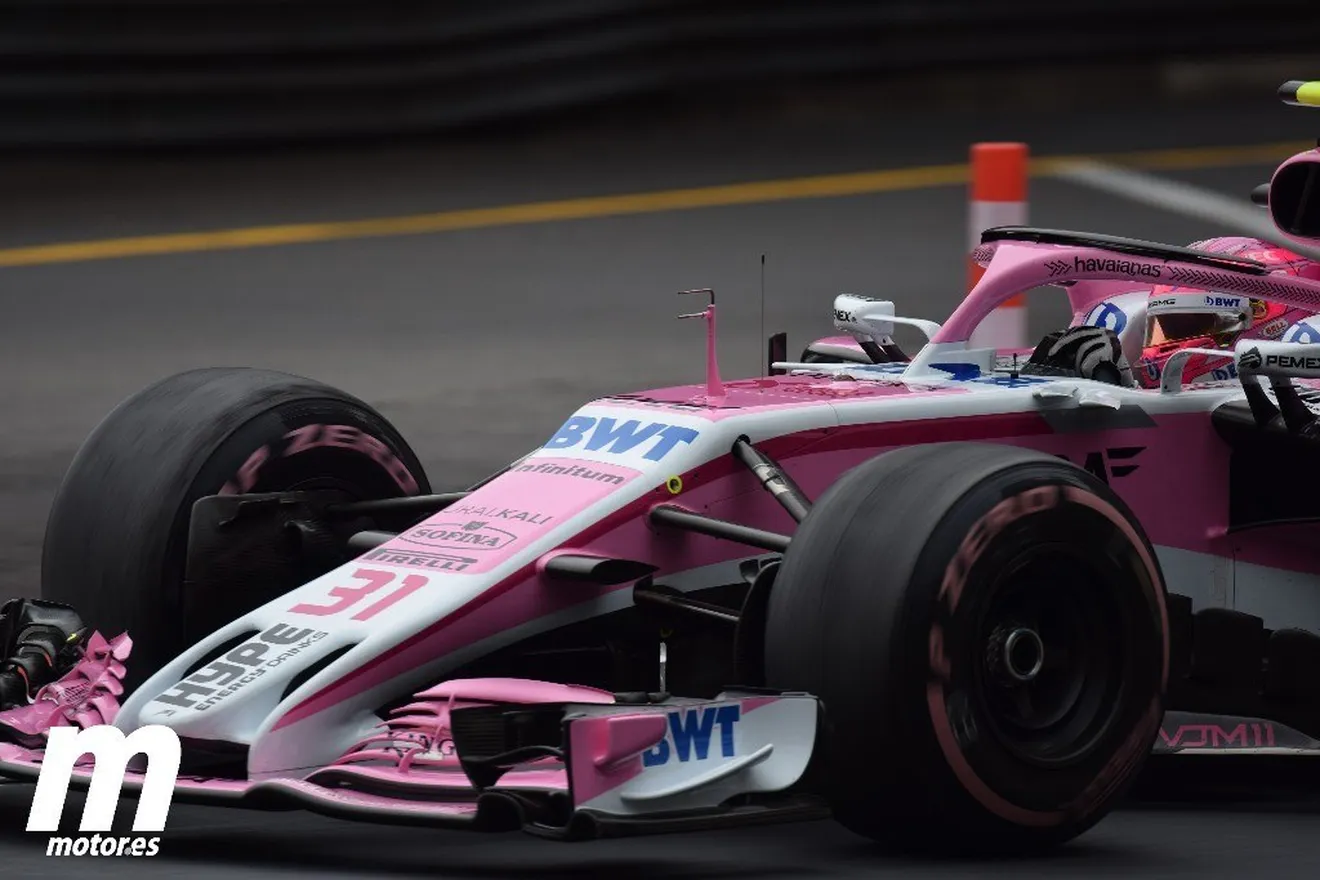 Ocon, la cara de Force India; Pérez, la cruz