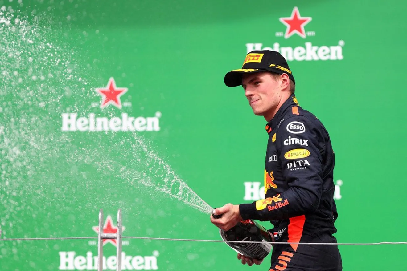 Verstappen, en el podio: "Hemos sido rápidos, podemos estar satisfechos"