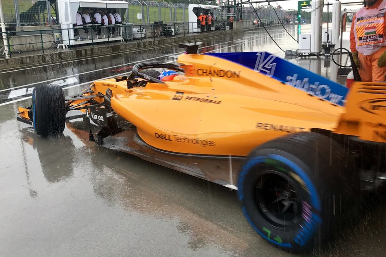 Alonso: "Salvamos el sábado un poco gracias a la lluvia"