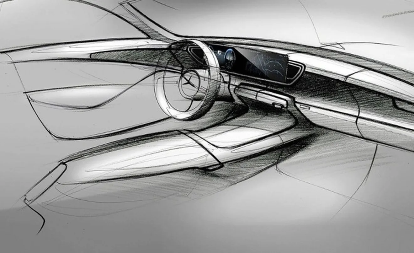 Mercedes Clase GLE 2019 - boceto interior