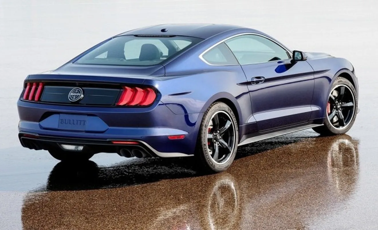 Ford Mustang Bullit Kona Blue - posterior