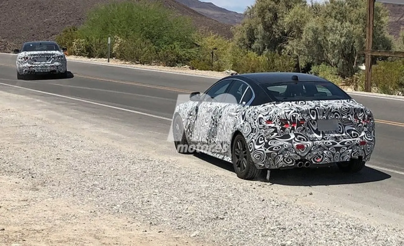 Jaguar XE 2019 - foto espía posterior