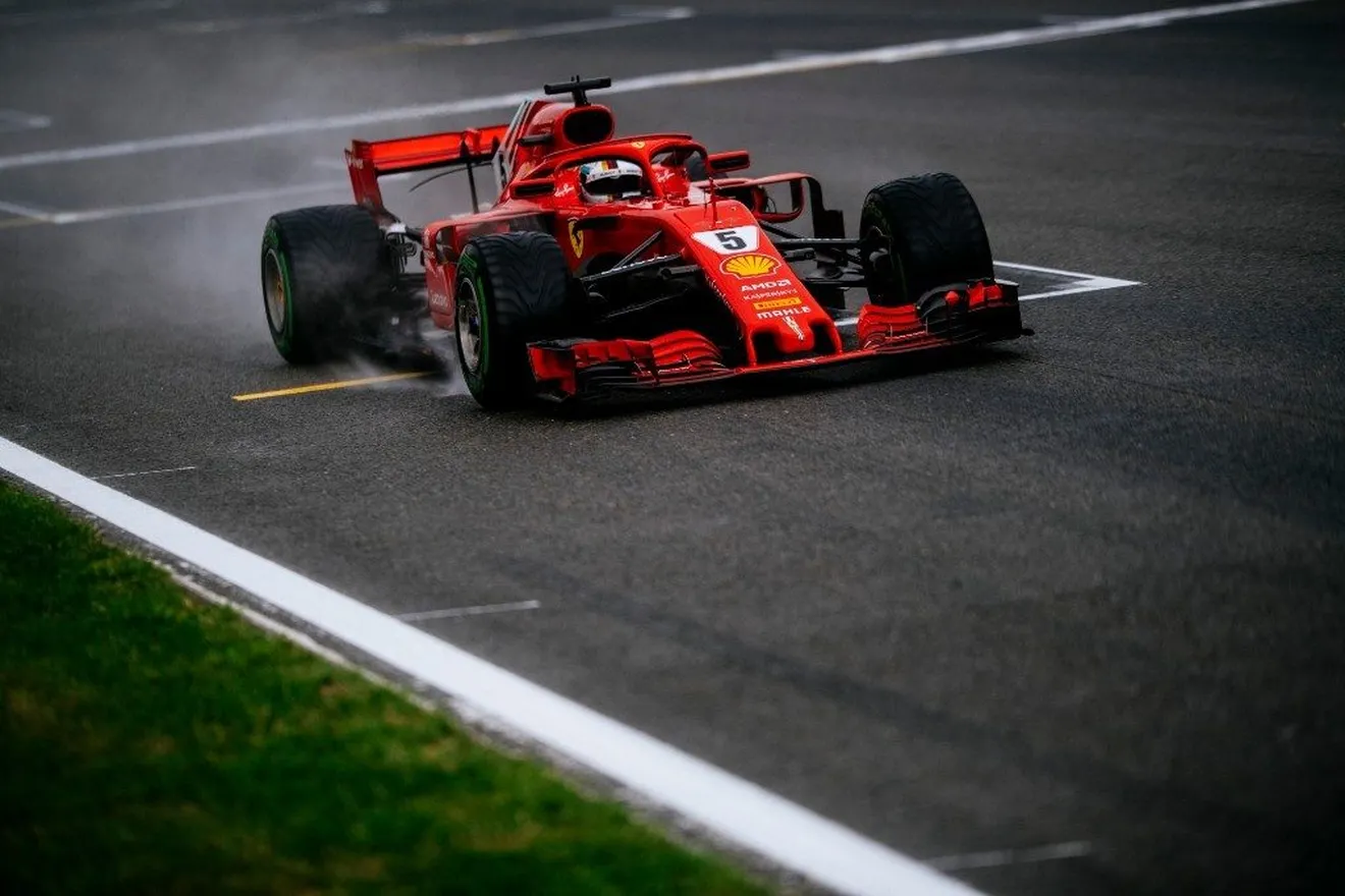 Vettel salva los muebles en un día caótico de Ferrari