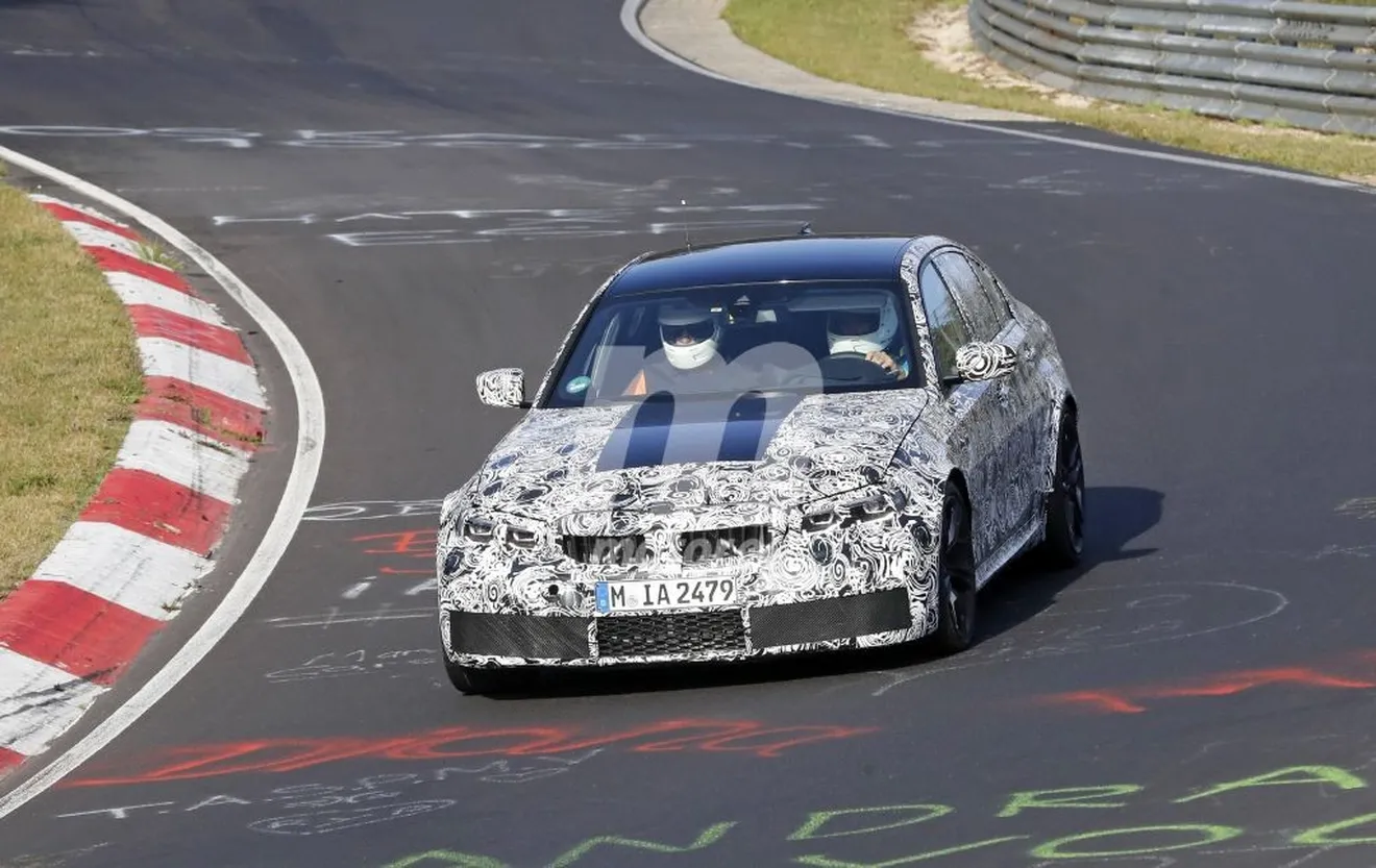 La nueva generación del BMW M3 G80 llega a Nürburgring con menos camuflaje