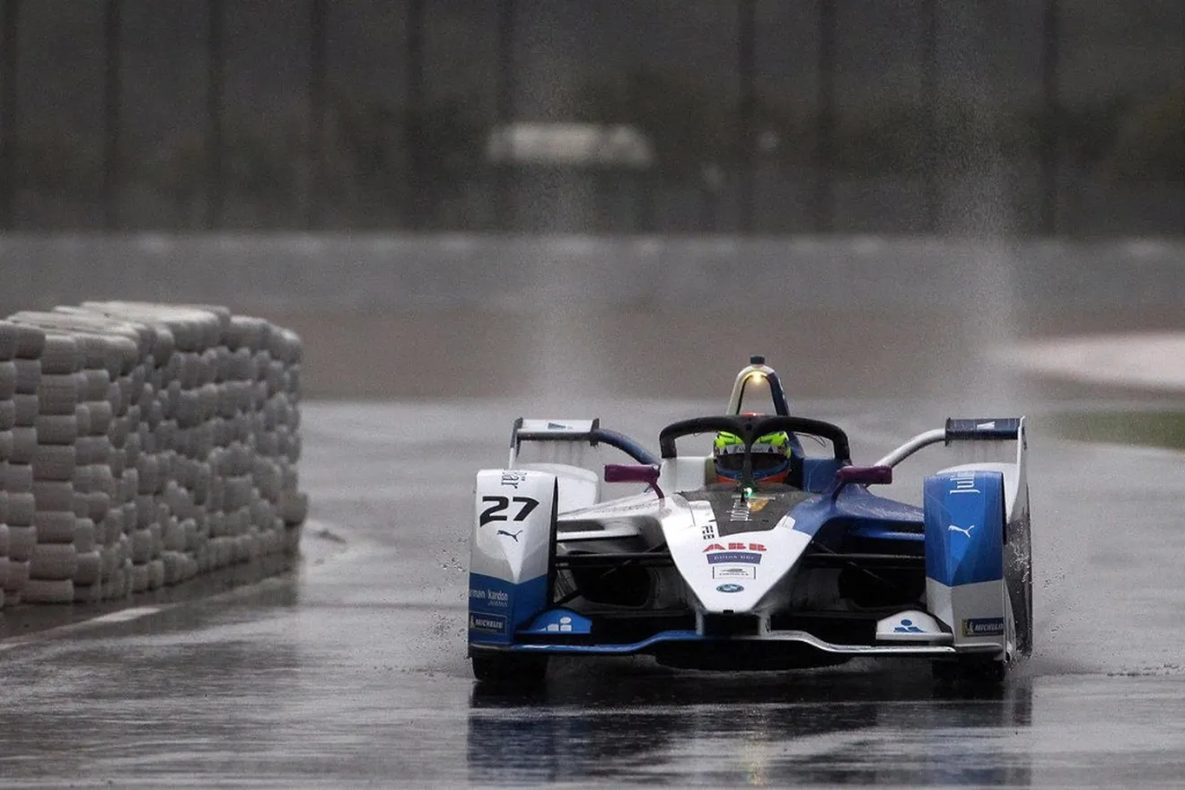 La lluvia no frena a BMW en el cierre del test de Fórmula E