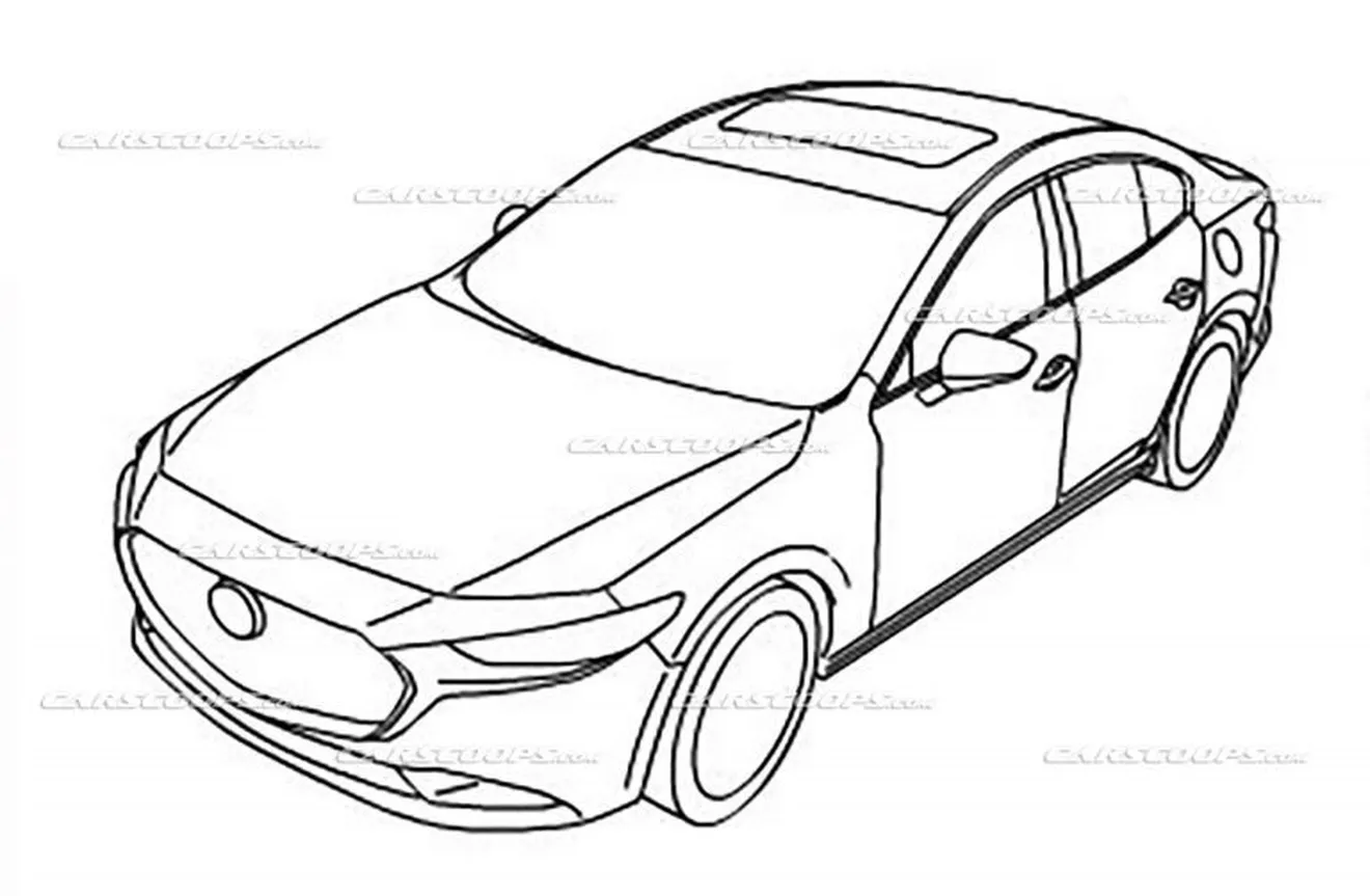 El nuevo Mazda3 2019 filtrado al completo en estos bocetos oficiales