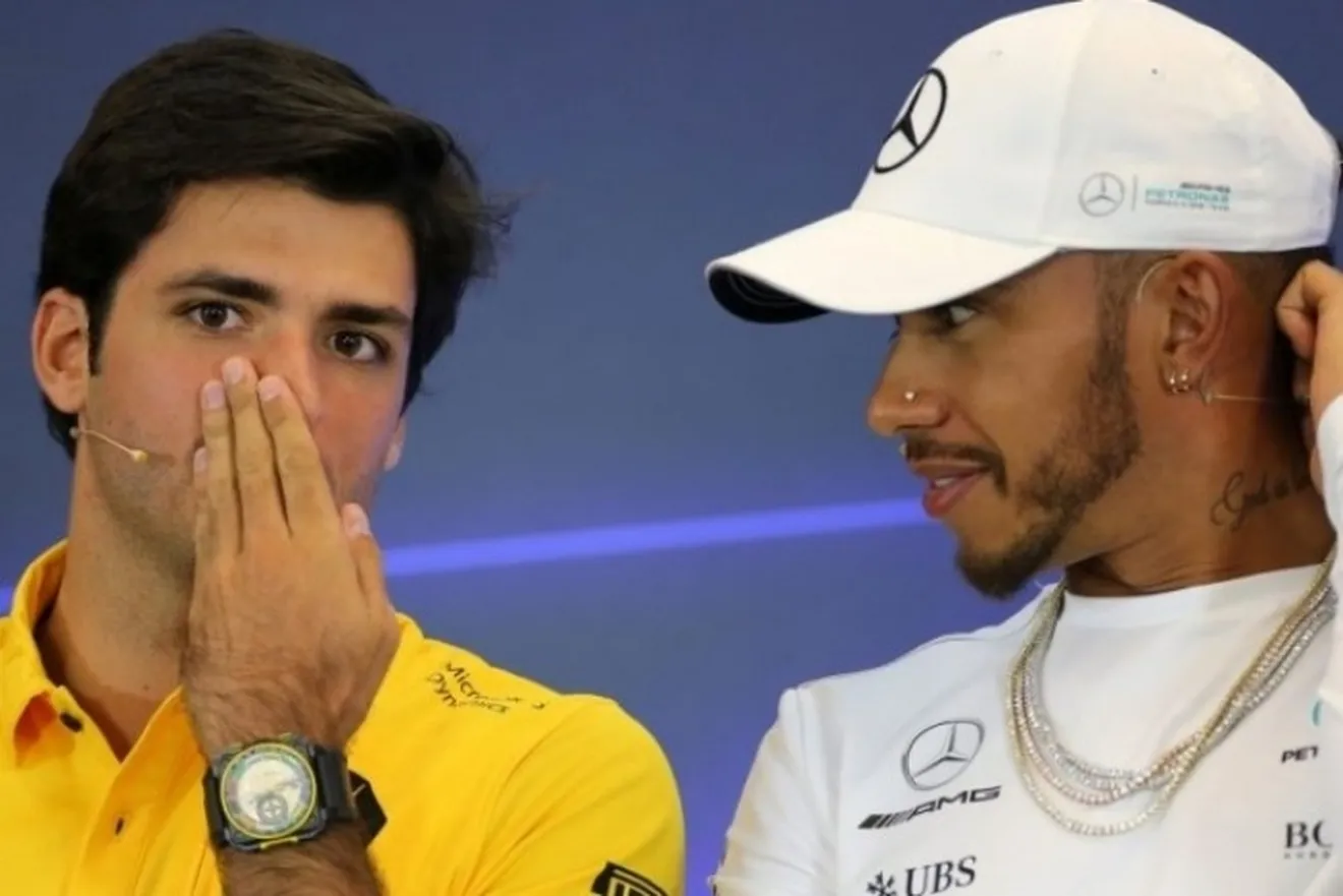 Sainz: "La forma en la que ha pilotado Hamilton este año es especial"
