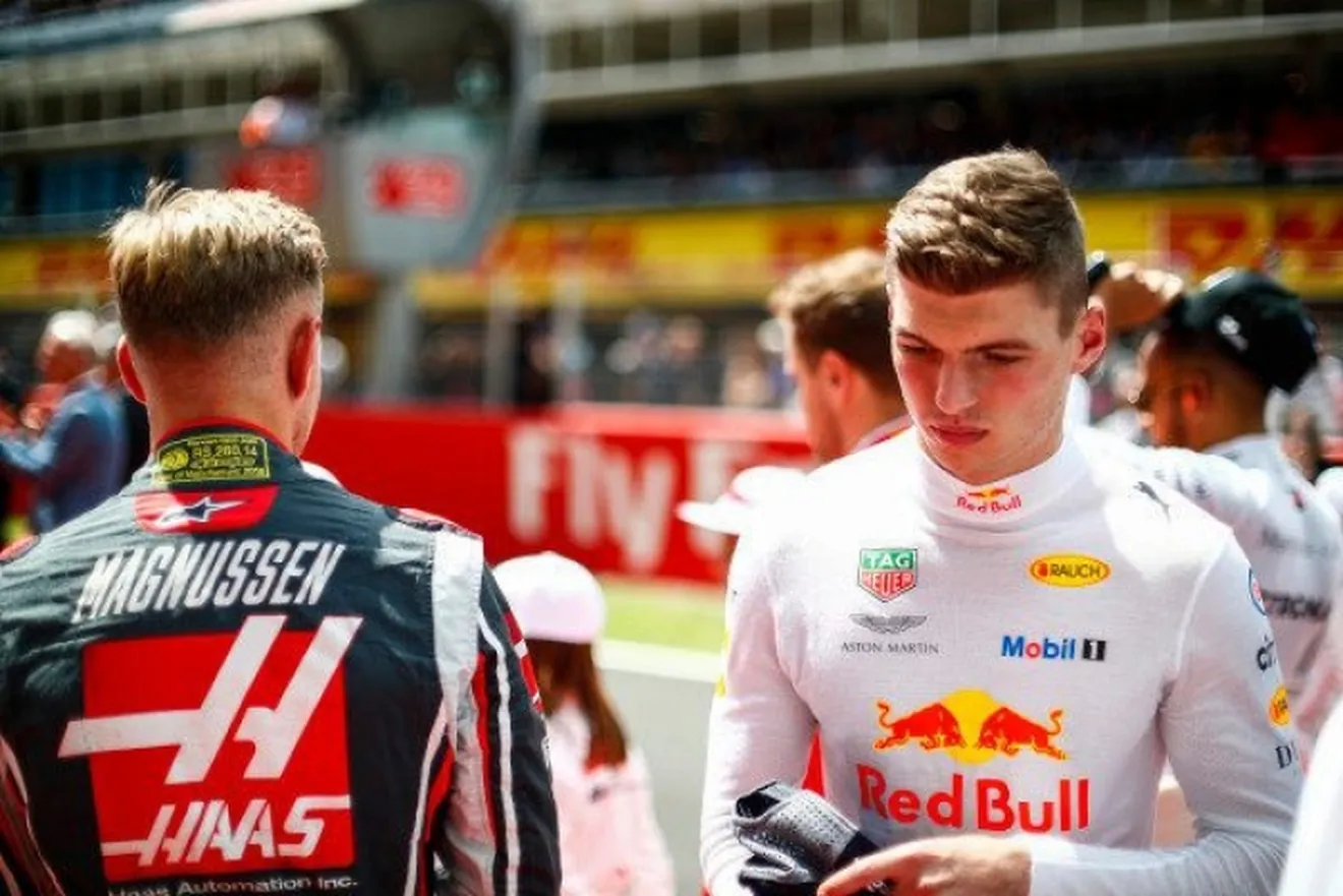 Verstappen encabeza el ranking de puntos por sanción, Magnussen 12º