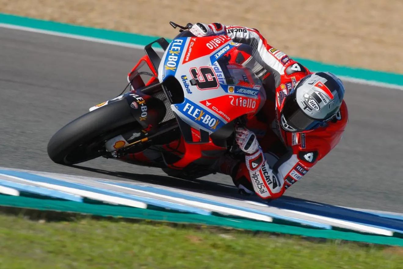 Danilo Petrucci arranca al mando del test de MotoGP en Jerez