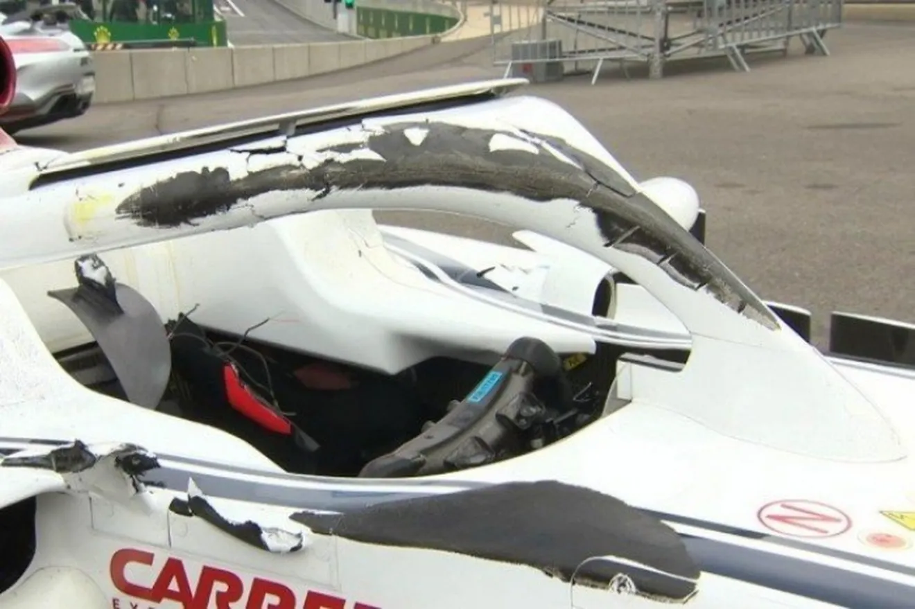 La FIA confirma que "el endplate de Alonso habría golpeado el visor de Leclerc" sin el Halo