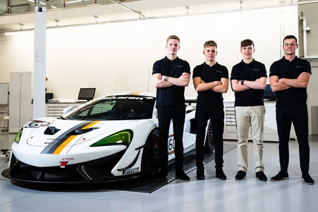 McLaren amplía su proyecto GT con tres jóvenes pilotos