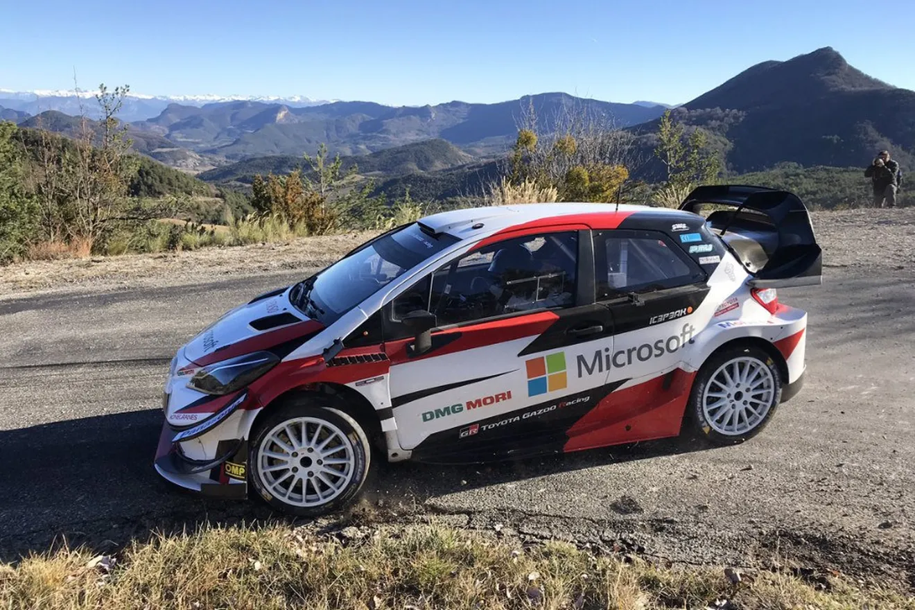 Toyota también inicia los test del Rally de Montecarlo 2019