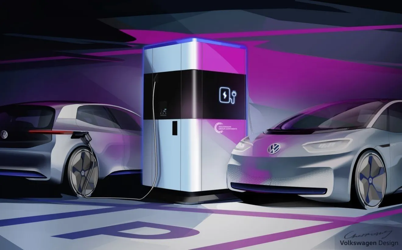 Volkswagen desvela su nueva estación de carga móvil para vehículos eléctricos