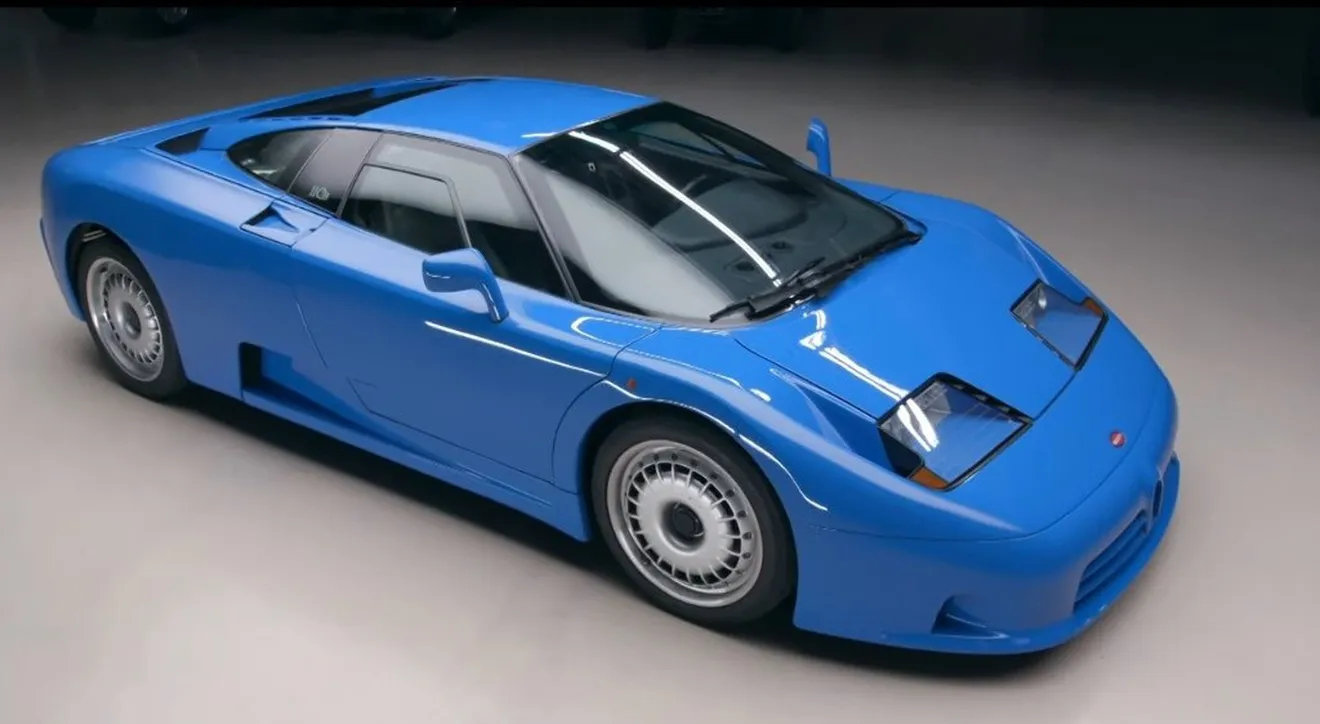 El espectacular Bugatti EB110 visita el programa de Jay Leno