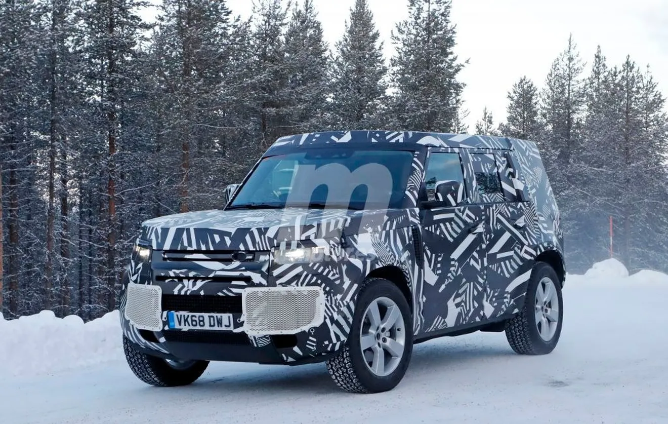Los prototipos del Land Rover Defender 110 ya se enfrentan a la nieve
