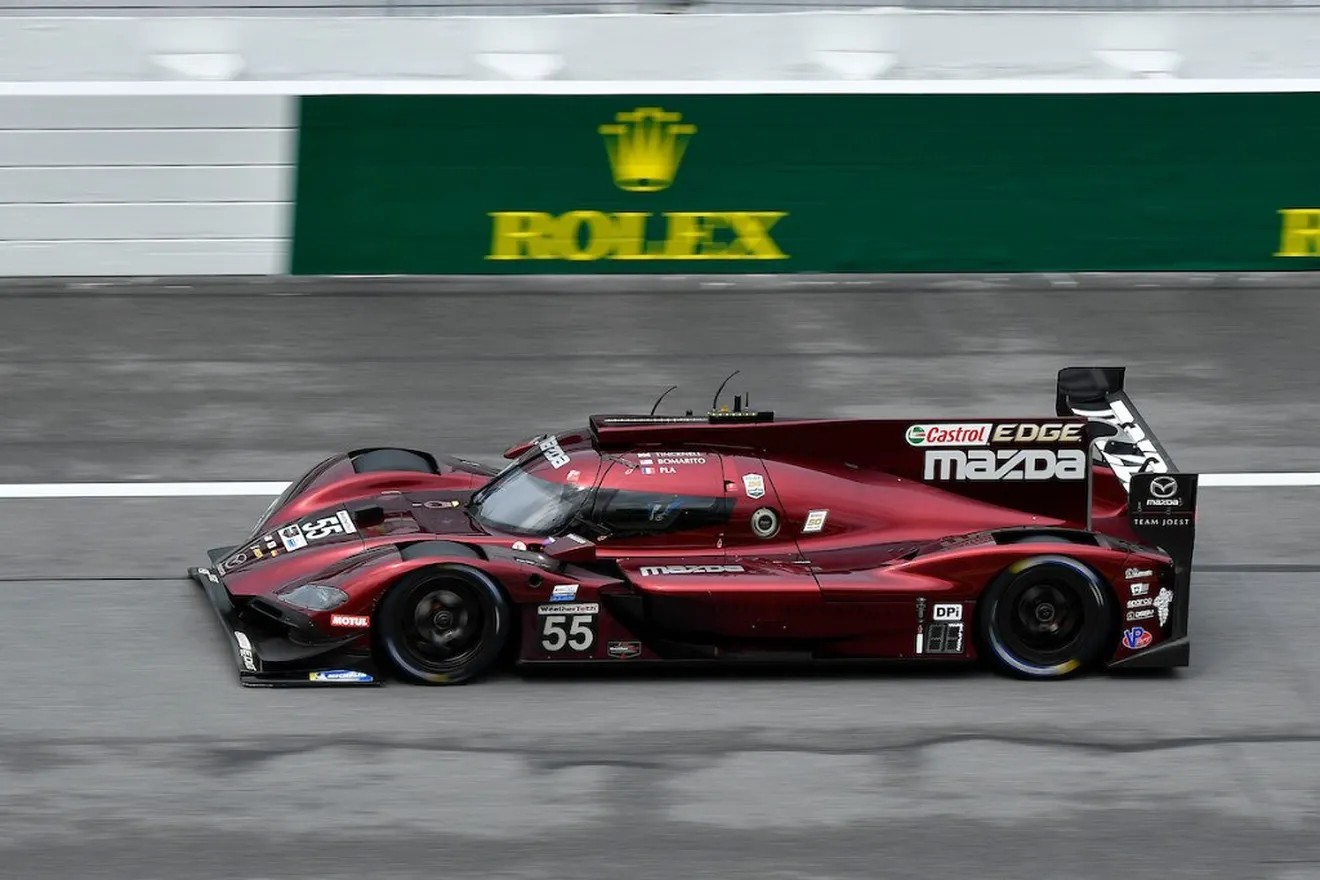 Mazda asoma la patita en los segundos libres de Daytona