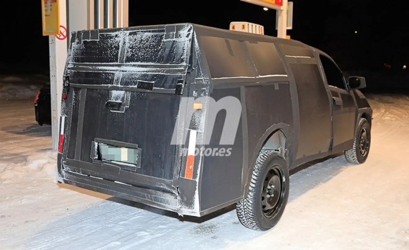 Fiat Mobi Pick-up - foto espía posterior
