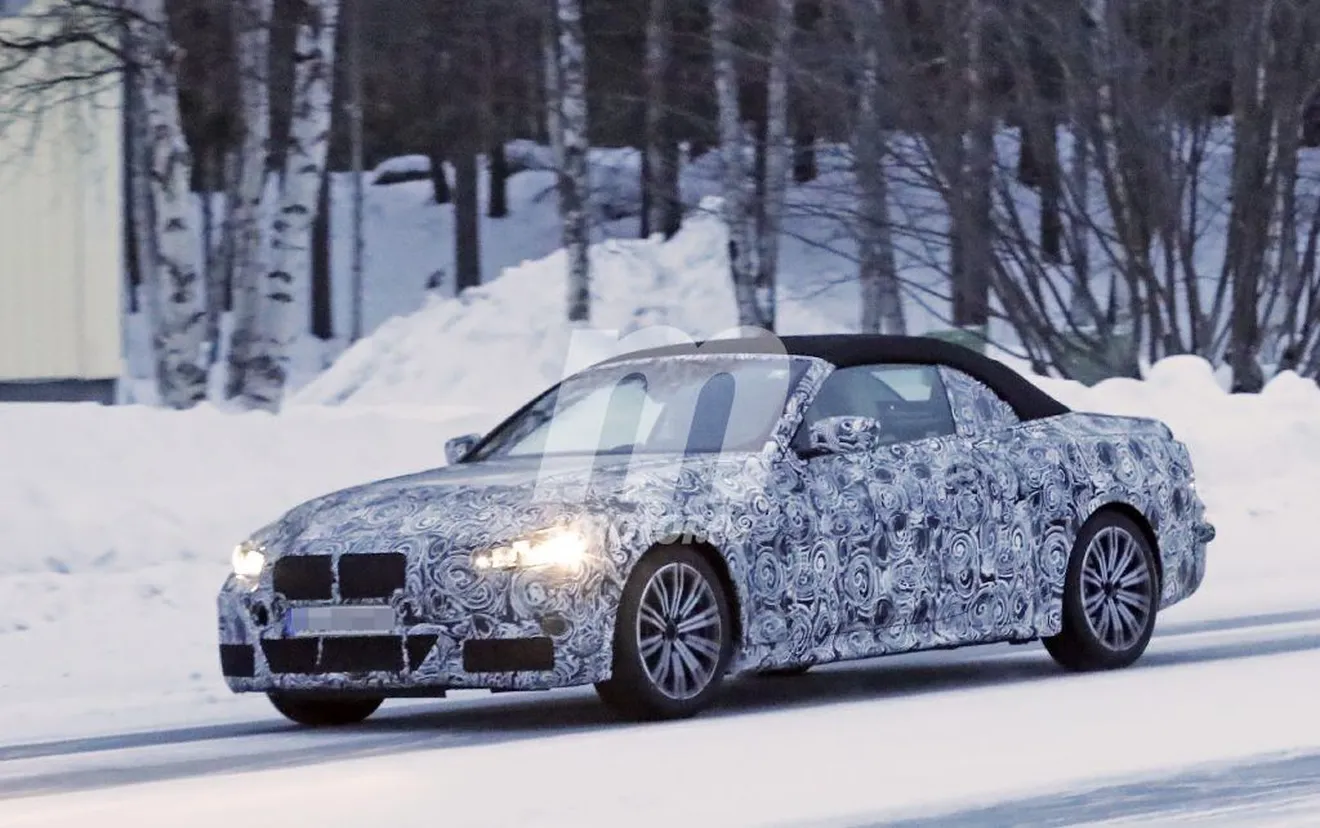 BMW comienza las pruebas de invierno del nuevo Serie 4 M440i Cabrio