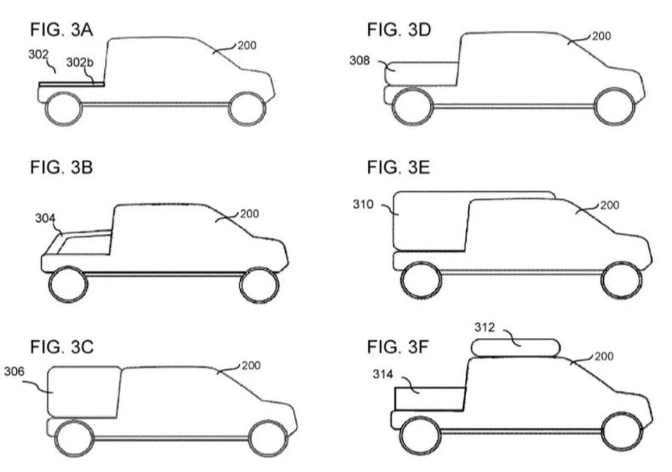 Rivian plantea numerosas configuraciones de carrocería para su pick-up eléctrico