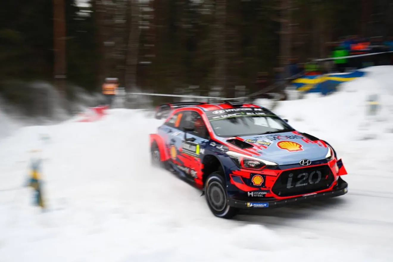 Neuville lidera el shakedown del Rally de Suecia con el i20