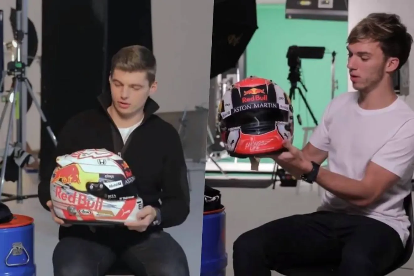 Los pilotos de Red Bull desvelan sus cascos para 2019