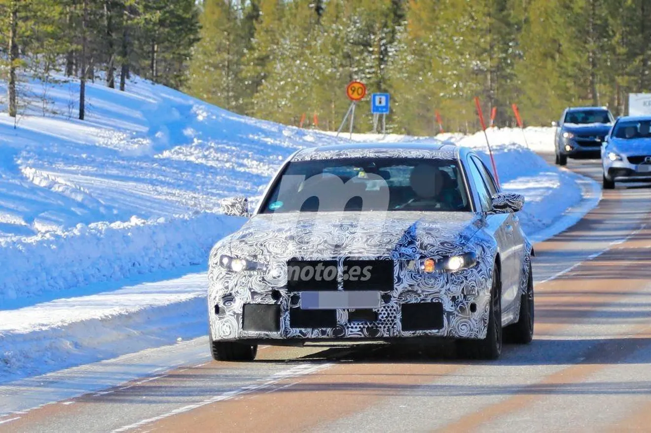 El nuevo BMW M3 Berlina continúa con las pruebas de invierno sin destaparse