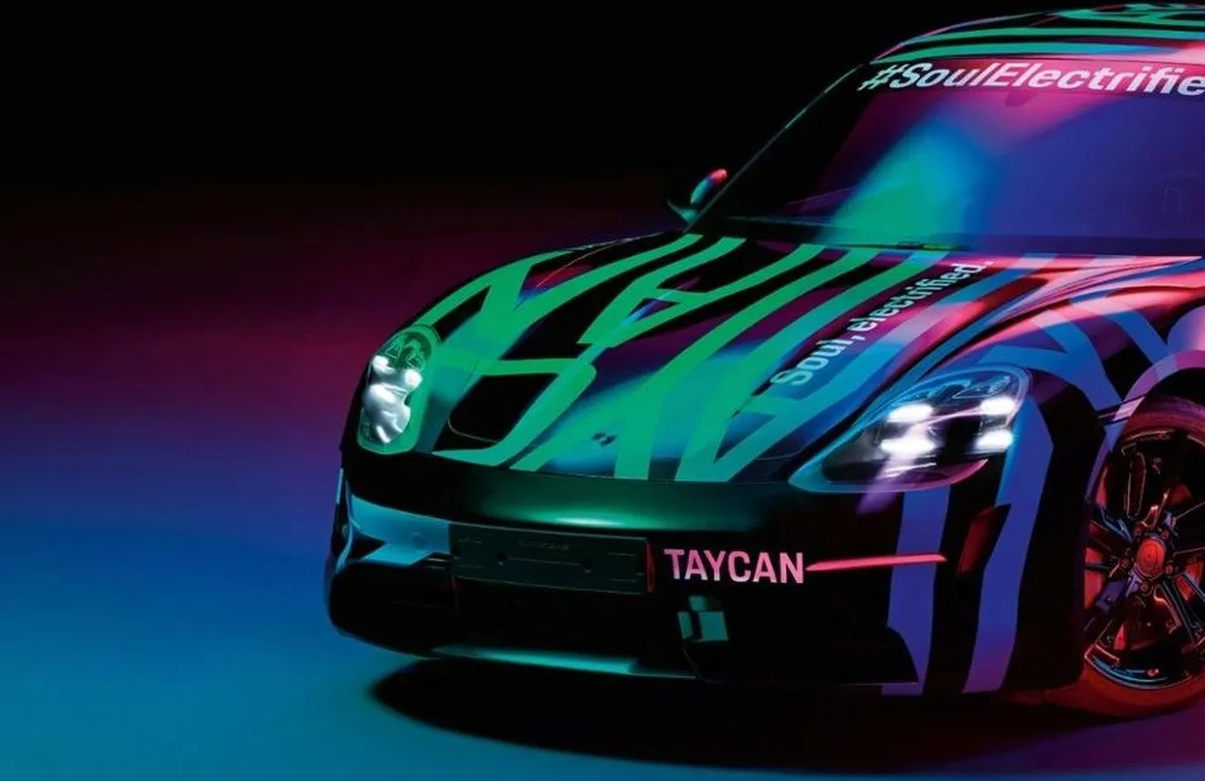 El Porsche Taycan estrena nuevo camuflaje promocional