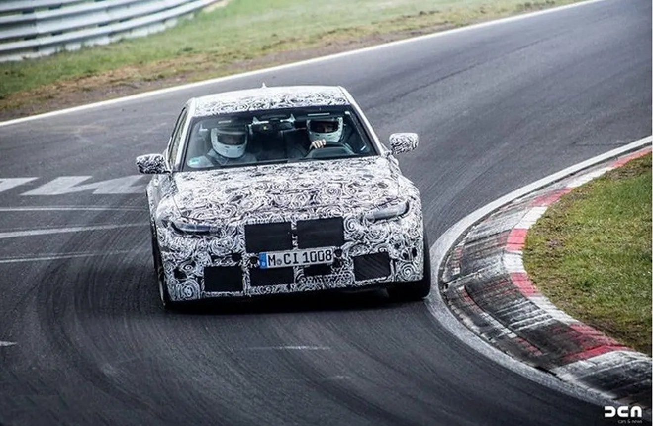 El BMW M3 Competition Package ya rueda fuertemente camuflado en el Ring