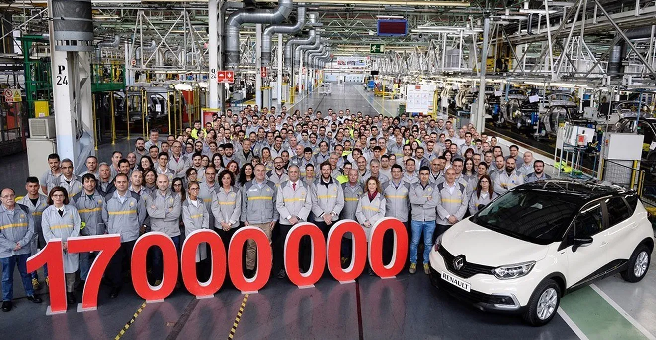 La producción de vehículos de Renault en España alcanza los 17 millones