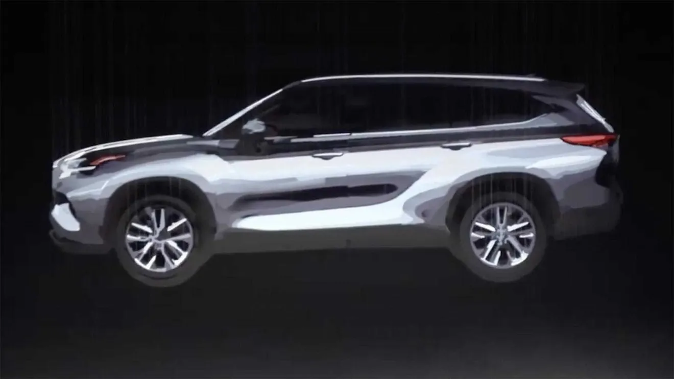 Toyota adelanta el nuevo Highlander 2020 con una curiosa imagen en 3D