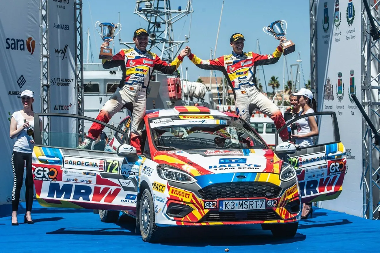 Jan Solans lidera el Junior WRC con su victoria en Italia