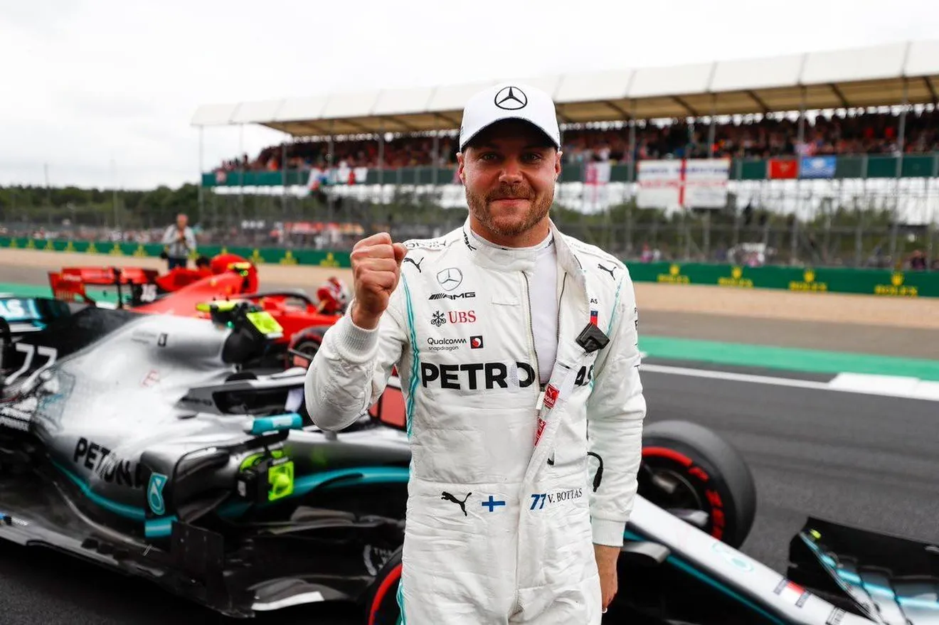 Bottas se anota la pole en casa de Hamilton: "Por estos momentos soy piloto"