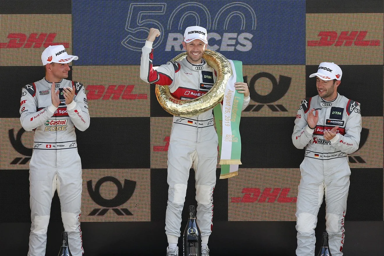 René Rast gana la carrera 500 del DTM, Audi asegura el título