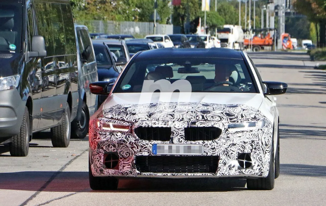 El BMW M5 2021 luce nuevo diseño frontal en sus últimas fotos espía