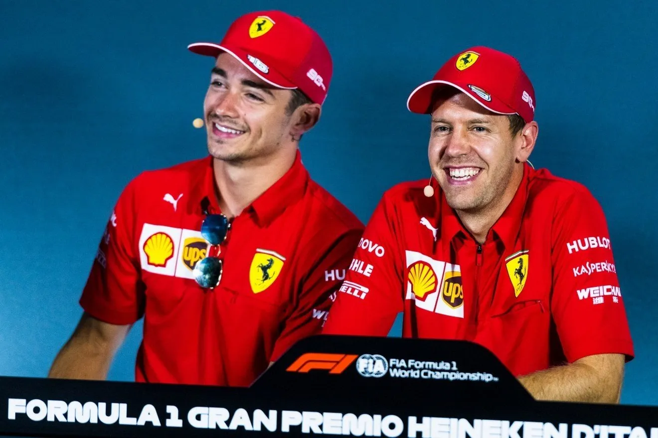 Leclerc defiende a Vettel: "He aprendido mucho de él, es un piloto increíble"