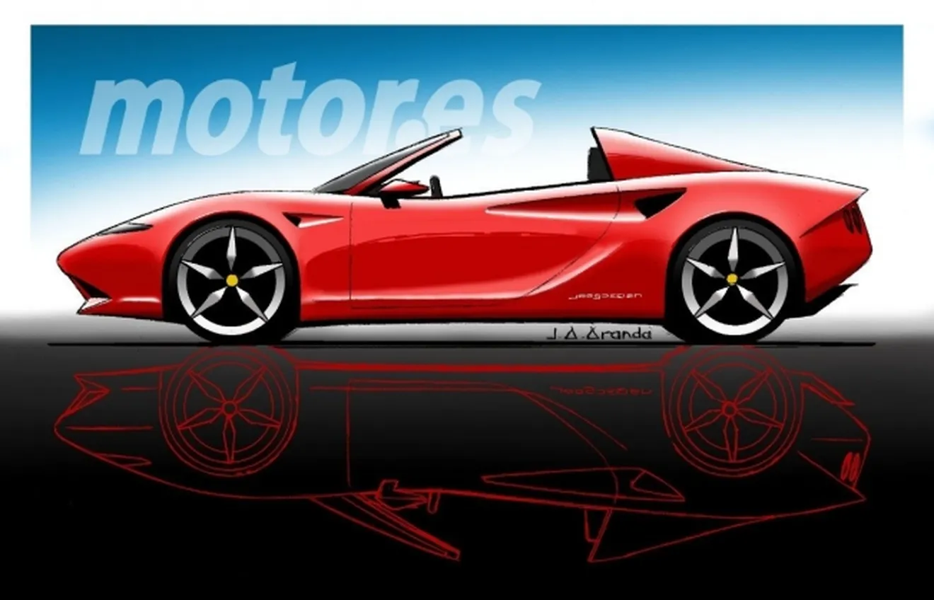 Boceto de un nuevo Ferrari Dino