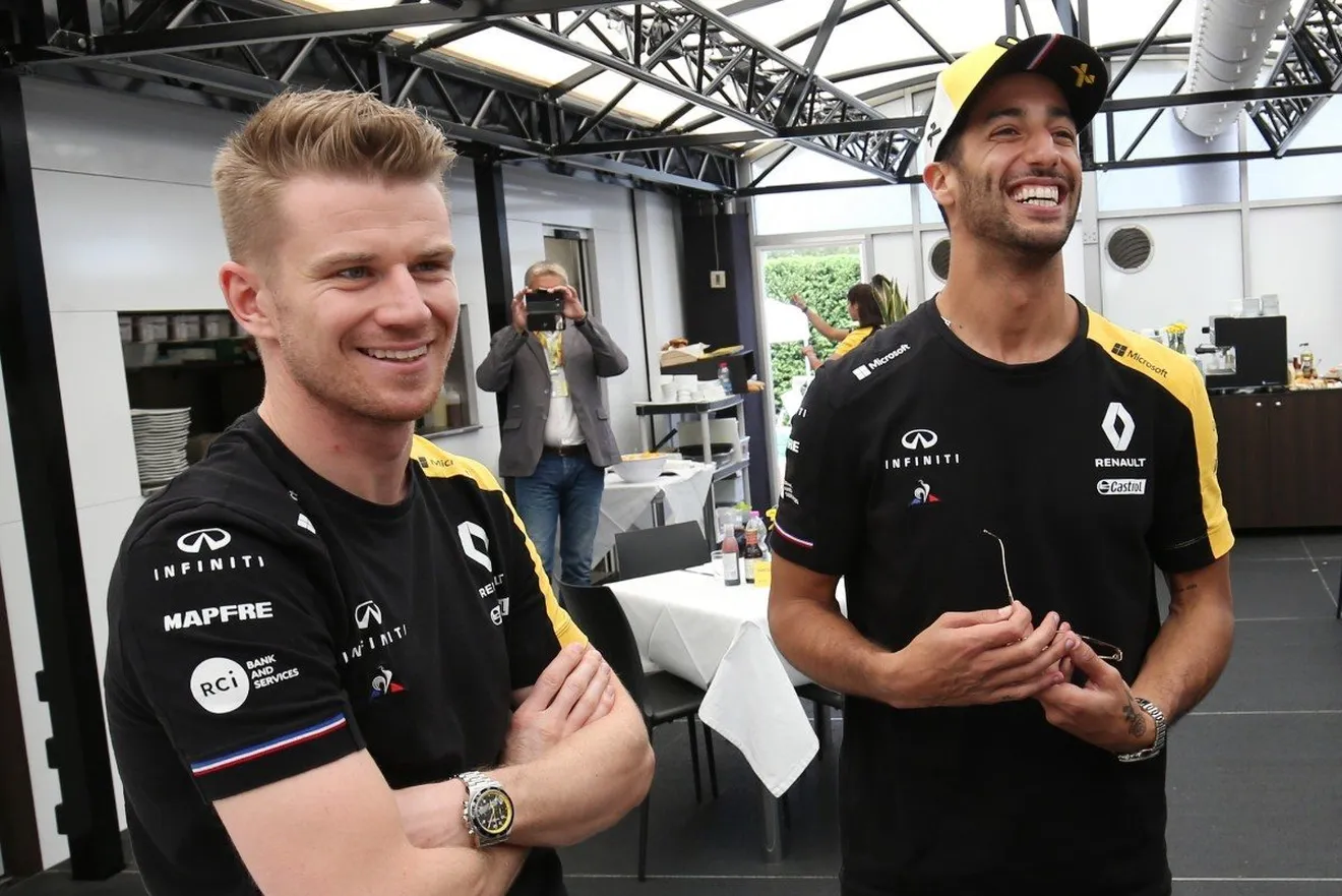 Ricciardo habla de Hülkenberg: "Se parece a Verstappen en algunas cosas"